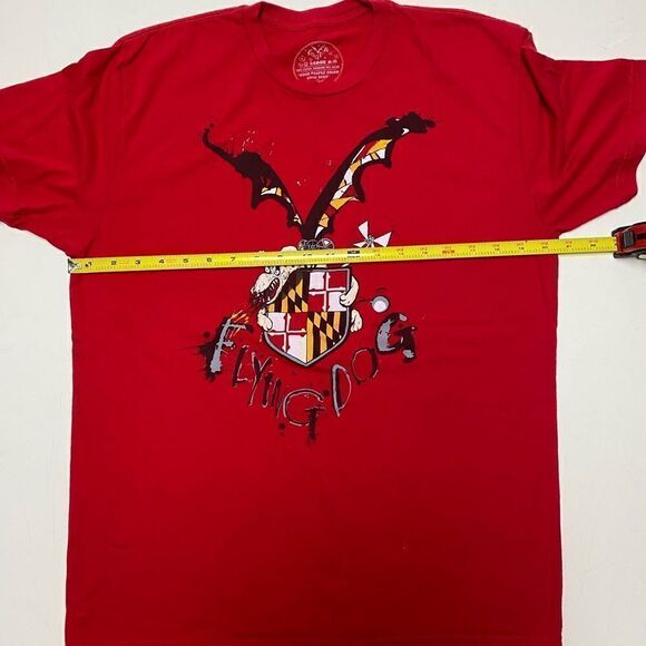 Flying Dog Women’s Unisex Red Graphic Shirt Sz L - Picture 3 of 7